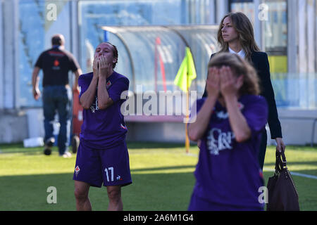 Cesena, Italie, 27 octobre 2019, l'illusion de la fiorentina lors de Juventus vs Fiorentina - Femmes Femmes Football Supercoupe italienne - Crédit : LPS/Lisa Guglielmi/Alamy Live News Banque D'Images