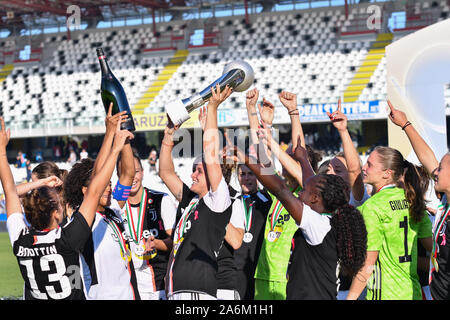 Cesena, Italie, 27 octobre 2019, lajuventus célèbre durant la Juventus vs Fiorentina - Femmes Femmes Football Supercoupe italienne - Crédit : LPS/Lisa Guglielmi/Alamy Live News Banque D'Images