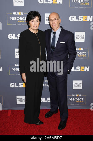 Los Angeles, CA - le 25 octobre : Marilyn Katzenberg Jeffrey Katzenberg et assister à la remise des Prix 2019 GLSEN Respect du Beverly Wilshire Four Seasons Hotel le 25 octobre 2019 à Beverly Hills, Californie. Banque D'Images