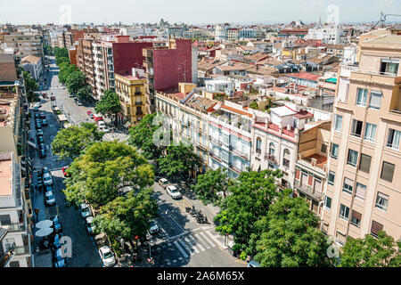 Valencia Espagne,Extramurs,quartier,Carrer Guillem de Castro,horizon urbain,immeubles résidentiels,ES190830034 Banque D'Images