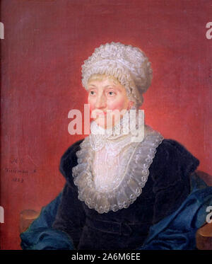 Caroline Lucretia Herschel (1750 - 1848) astronome allemand, dont les plus importantes contributions à l'astronomie ont été les découvertes de plusieurs comètes, dont la comète périodique 35P/Herschel-Rigollet, qui porte son nom Banque D'Images