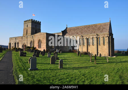 L'église St Aidan, Bamburgh Northumberland Banque D'Images