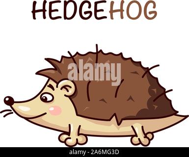 Illustration Vecteur de hedgehog isolé sur fond transparent. Illustration de Vecteur