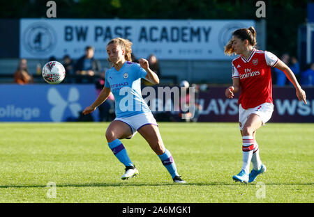 Manchester, UK. 27 Oct, 2019. Manchester, Angleterre - 27 OCTOBRE : Matilde Mota Veiga Santiago Fidalgo de Manchester City au cours de la Barclays Women's WFC super match de championnat entre Arsenal et Manchester City femmes Femmes à Meadow Park Stadium le 27 octobre 2019 à Borehamwood, Angleterre : Crédit photo Action Sport/Alamy Live News Banque D'Images