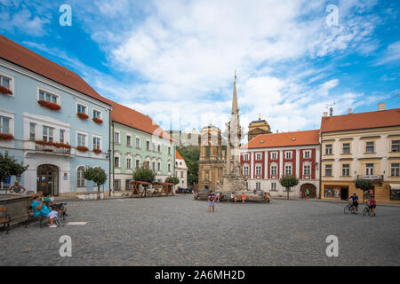 Mikulov. Vieille ville de la République tchèque, la Moravie du Sud Région. Banque D'Images