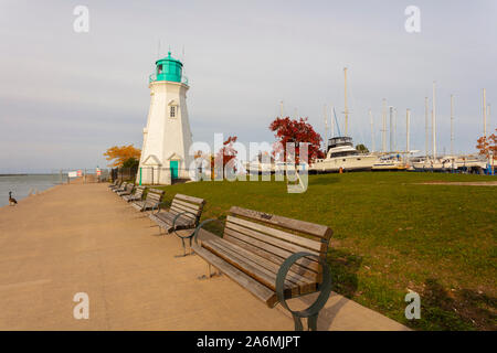 St.Catherines, Ontario, Canada - le 26 octobre 2019 : Port Dalhousie de St.Catherines en automne. Banque D'Images