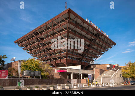 Bâtiment de la Radio slovaque. Architectes Stefan Svetko, Stefan Durkovic et Barnabas Kissling Banque D'Images