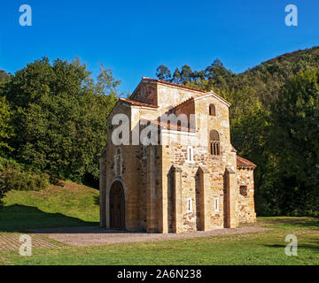 Eglise de San Miguel de Lillo. Oviedo, Asturias, Espagne Banque D'Images