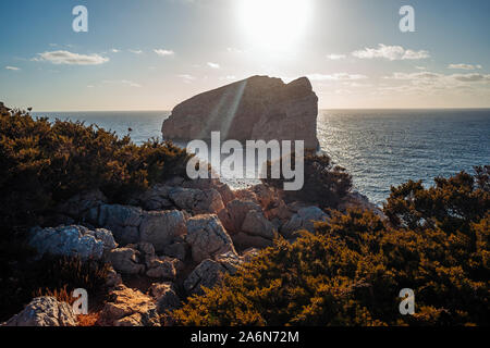 Le magnifique parc naturel de Capo Caccia dans le nord de la Sardaigne Banque D'Images