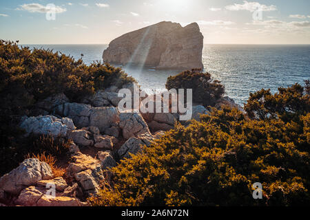 Le magnifique parc naturel de Capo Caccia dans le nord de la Sardaigne Banque D'Images