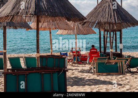 VILLASIMIUS, ITALIE / Octobre 2019 : La magnifique plage de campus dans le sud de la Sardaigne Banque D'Images