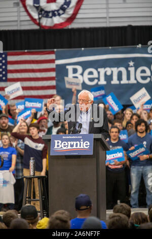 Detroit, Michigan, USA. 27 Oct, 2019. Un Bernie Sanders rassemblement à la Cass Technical High School durant sa campagne de 2020 pour le président. Crédit : Jim West/Alamy Live News Banque D'Images