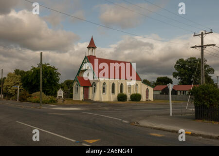 Martinborough, Wairarapa / Nouvelle-Zélande 19 avril 2016 jolie petite église du village historique Banque D'Images