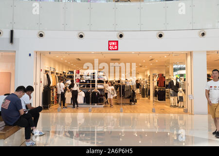 Uniqlo en Chine : Façade Store, Beijing, Chine, 4 juillet 2019 Banque D'Images