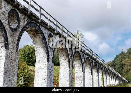 Grande Roue de Laxey ou Lady Isabella est la plus grande roue hydraulique de travail au monde. Laxey, Île de Man, îles britanniques. Banque D'Images