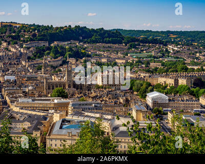 La ville de Bath, Somerset, Royaume-Uni. Vue de l'Alexandra Park. Banque D'Images