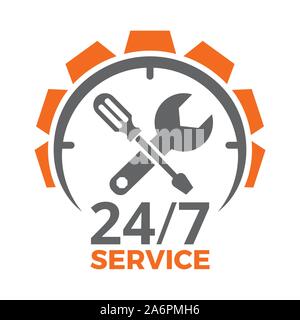 Logo du Service de voiture Illustration de Vecteur