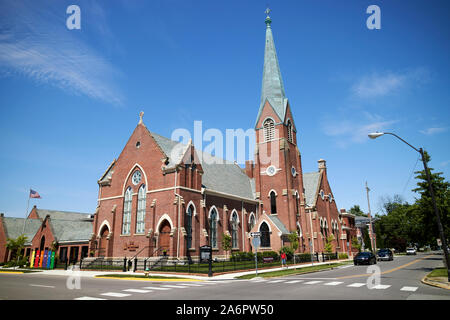 First Presbyterian Church Columbus Indiana USA Banque D'Images