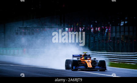 Italie/Monza - 06/09/2019 - # 4 Lando NORRIS (GBR, McLaren, MCL34) au cours du PC1 avant de se qualifier pour le Grand Prix d'Italie Banque D'Images