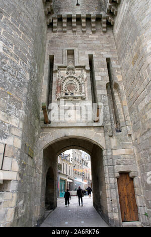 Guérande, La porte Saint-Michel, barbican Banque D'Images