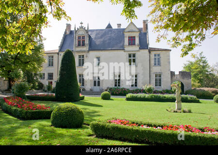 Jardin Chateau de Beaulon Banque D'Images