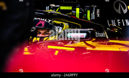 Italie/Monza - 07/09/2019 - # 27 Nico Hülkenberg (GER, Renault Sport F1 Team, L.R. 19) au cours du PC3 avant de se qualifier pour le Grand Prix d'Italie Banque D'Images