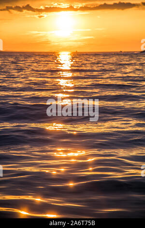 Zadar, Croatie - juillet 2019, coucher du soleil à Zadar Croatie Banque D'Images