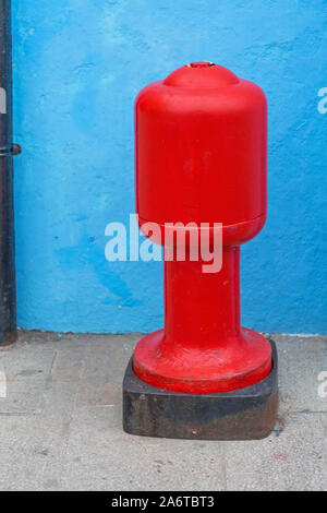 Poteau incendie au Rue de Burano Italie Venise Banque D'Images