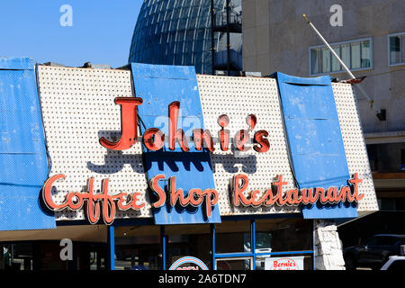 "Johnies café restaurant", 6101 Wilshire Boulevard, Los Angeles, Californie, États-Unis d'Amérique Banque D'Images