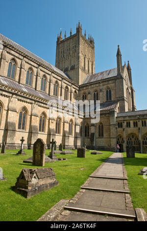 Wells Cathderal. Wells, Somerset, England, UK Banque D'Images