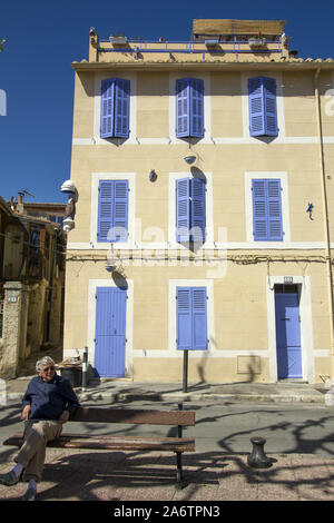 La Place des moulins dans le quartier du Panier de Marseille, France Banque D'Images