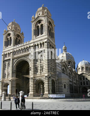 La Cathédrale de Sainte Marie Majeure, Marseille, France Banque D'Images