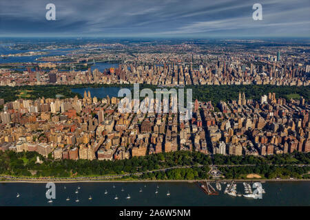 Central Park NYC Aerial Banque D'Images