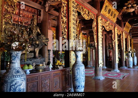 Vietnam Phu Quoc - Ho Quoc Pagoda temple hall d'entrée Banque D'Images