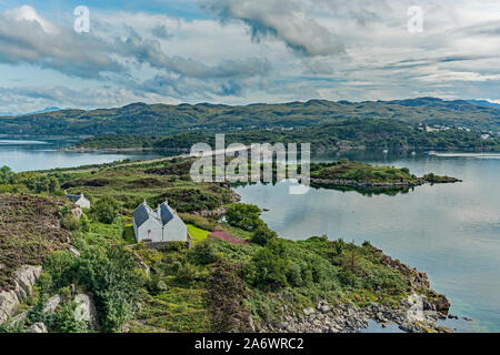 Kyle of Lochalsh et Skye Bridge, Kyle, Ecosse Banque D'Images