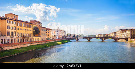 Vue sur Florence à Arber Toscane Italie Banque D'Images