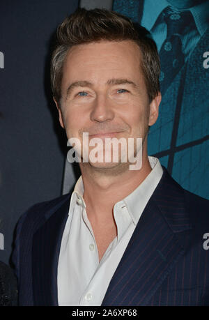 Los Angeles, USA. 28 Oct, 2019. Edward Norton 058 assister à la première de Warner Bros Pictures' 'Motherless Brooklyn' à Hollywood 43 Post le 28 octobre 2019 à Los Angeles, Californie. Credit : Tsuni/USA/Alamy Live News Banque D'Images