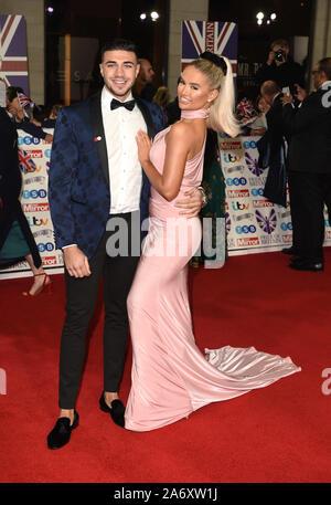 La photo doit être crédité ©Presse Alpha 079965 28/10/2019 Tommy Fury et Molly Mae Haye à la fierté de la Grande-Bretagne du Daily Mirror Awards 2019 tenue à l'hôtel Grosvenor House à Londres. Banque D'Images