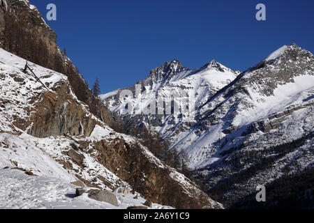 Italia, Valle d'Aosta, Parc National du Gran Paradiso, Valsavarenche Banque D'Images