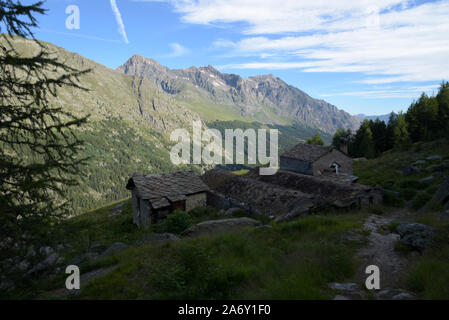 Italia, Valle d'Aosta, Parc National du Gran Paradiso, Valsavarench Banque D'Images