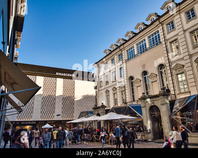 Vue sur le bâtiment du grand magasin rinascente Milan à Turin Banque D'Images