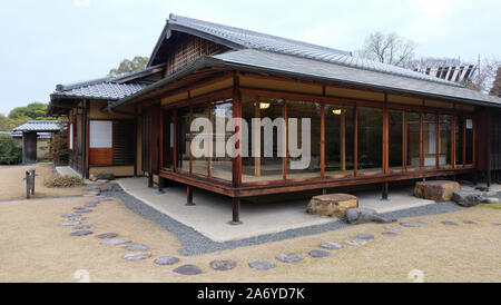 Salon de thé à Koko-en Garden à Himeji, Japon Banque D'Images