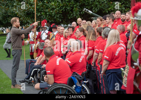 AssignedDT Commission Mcc0092195 SOLO News ROTA Le Duc de Sussex va assister au lancement de l'équipe de UK pour l'Invictus Jeux La Haye 2020 Honorable Artillery Company à Finsbury, casernes, City Rd, London EC1Y 2BQ. Banque D'Images
