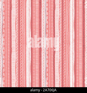 Amusant et mignon seamless pattern - tribal dessiné à la main, l'arrière-plan parfait pour le textile, le conditionnement, l'emballage, des bannières, des fonds d'écran - vector surface design Banque D'Images