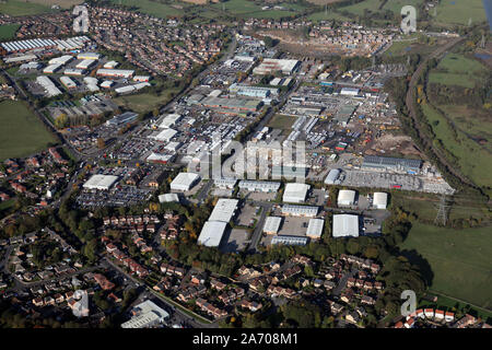 Vue aérienne de Zenith Business Park & Claycliffe Business Park, Barnsley, dans le Yorkshire du Sud Banque D'Images