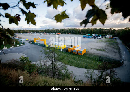 Berlin, Allemagne. 29 Oct, 2019. La Zentrale Festplatz Berlin peut être vu. Le champ de foire près de l'aéroport de Tegel est à l'étude comme l'emplacement pour le nouveau stade du Hertha Berlin. Credit : Christoph Soeder/dpa/Alamy Live News Banque D'Images