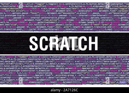 Zéro texte écrit sur les codes de programmation résumé technologie historique de concepteur de logiciel et l'ordinateur d'un script. Zéro notion de code sur ordinateur Banque D'Images