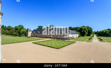 France, Loir et Cher, vallée de la Loire classée au Patrimoine Mondial de l'UNESCO, Cellettes, Chateau de Beauregard, parc et jardins, orangeries du 17 ème Banque D'Images