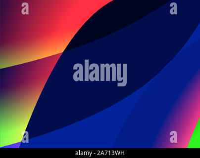 Résumé fond dégradé publicité noir, bleu, rouge, motif contemporain décoratif multicolore Banque D'Images