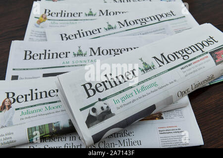 Tageszeitung "Berliner Morgenpost" Banque D'Images